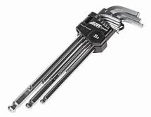 Набор дюймовых удл. шестигранных ключей с шар. гол 9 пр.  JTC-3506 