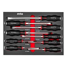 Набор ударных отверток SL PH в ложементе карбон 250x350х30 мм 9 предметов mte 2965905103 