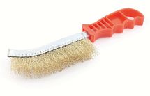 Щетка металлическая с пластиковой ручкой 250 мм 6997069984