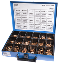 НАБОР УПЛОТН КОЛЕЦ DIN7603 CU A 390ШТ 2964046000 