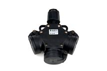 Муфта 3-ход. с зазем. к. и самозакр. пруж. крыш.  0969303301 