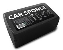 Губка автомобильная прямоугольная черная GRASS 190х110х55 мм( индивид. упак.) IT-0581 
