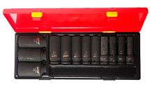 Наб. торц. удар. гол. 1/2", шестигр., удл., 12 шт.  JTC-K4121 