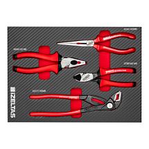 Набор шарнирно-губцевого инструмента в ложементе карбон 250x350х30мм 4 предмета IZELTAS 2965905105 