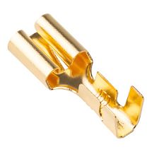 Наконечник неизолированный с фиксатором, размер контактной части 6,3х0,8 мм, сечение 1,0-2,5 мм², "мама" 601LR25 