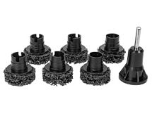 Набор кругов шлифовальных нейлоновых на липучке для зачистки вокруг шпилек с оправкой D40X6 мм, 6 шт. 7585190300 